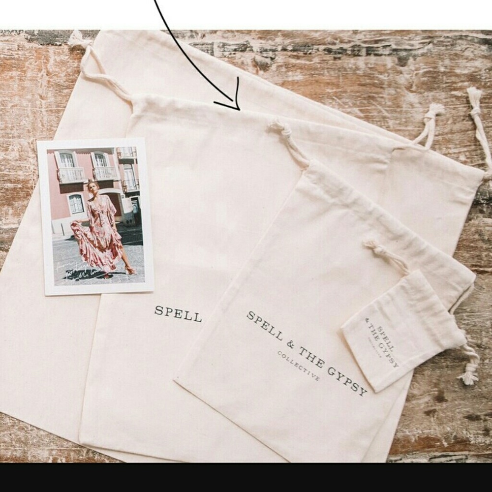 New spell designs eco tote dust bag drawstring M